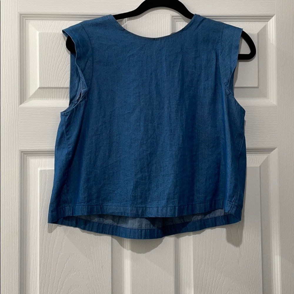 Denim crop top